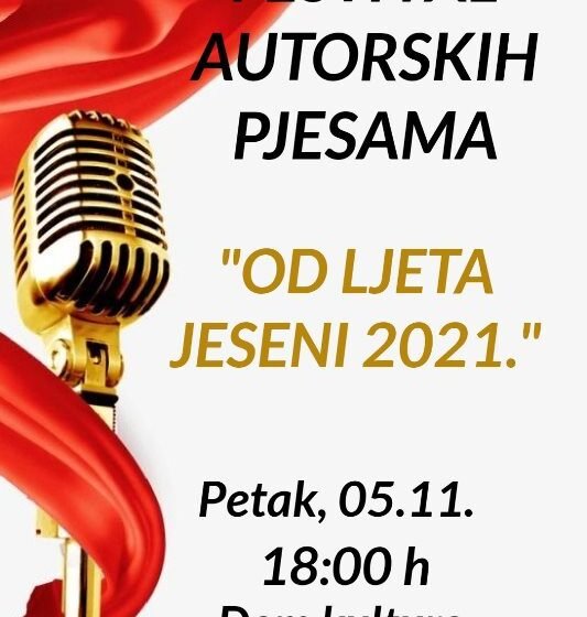Sutra u Žepču Festival autorskih pjesama „Od ljeta jeseni 2021“