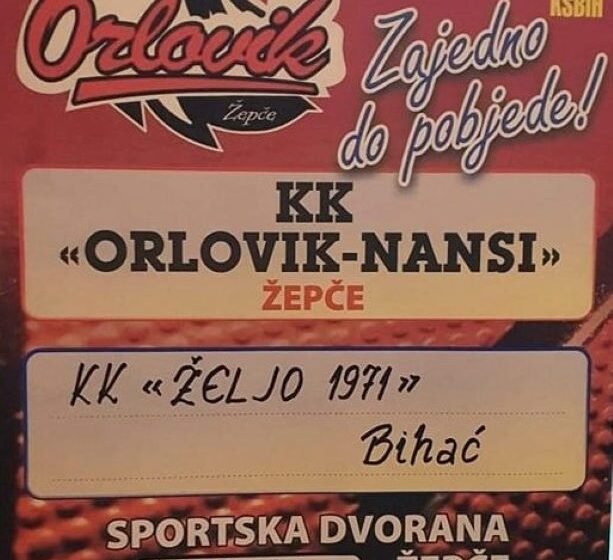  KK Orlovik Nansi u subotu na domaćem terenu dočekuje ekipu KK Željo 1971 iz Bihaća