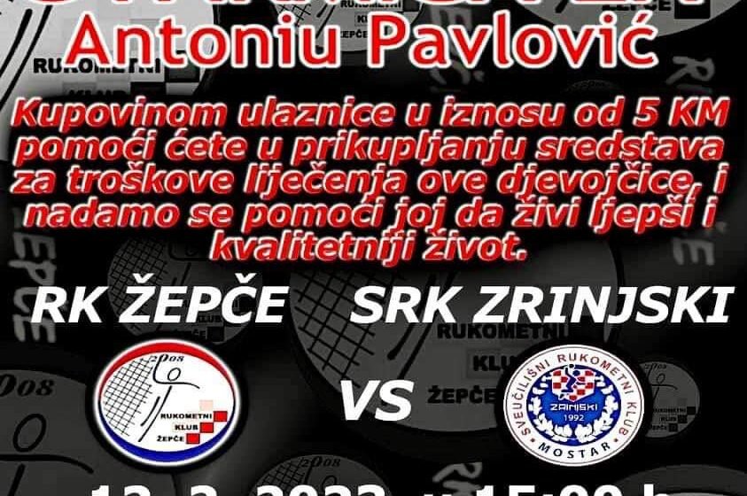  RK Žepče: U nedjelju humanitarna utakmica za Antoniu Pavlović