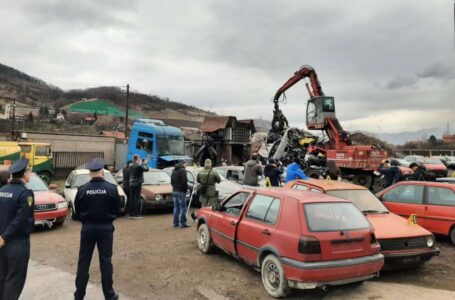 MUP ZDK uništio 29 automobila oduzetih od višestrukih povratnika u činjenju prometnih prekršaja