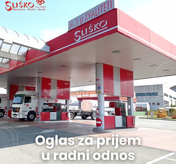  „SLIŠKO“ d.o.o. Žepče: Oglas za prijem u radni odnos