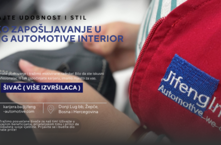 Veliko zapošljavanje u Jifeng Automotive Interior BH d.o.o.