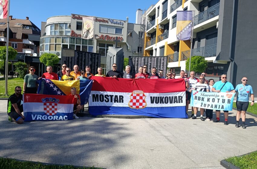 13. Biciklistička karavana prijateljstva Mostar – Vukovar stigla u Žepče
