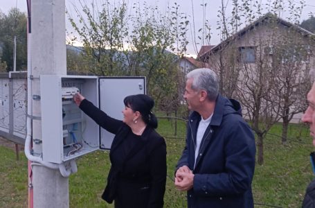 Puštena u rad javna rasvjeta u mjesnoj zajednici Opšenik